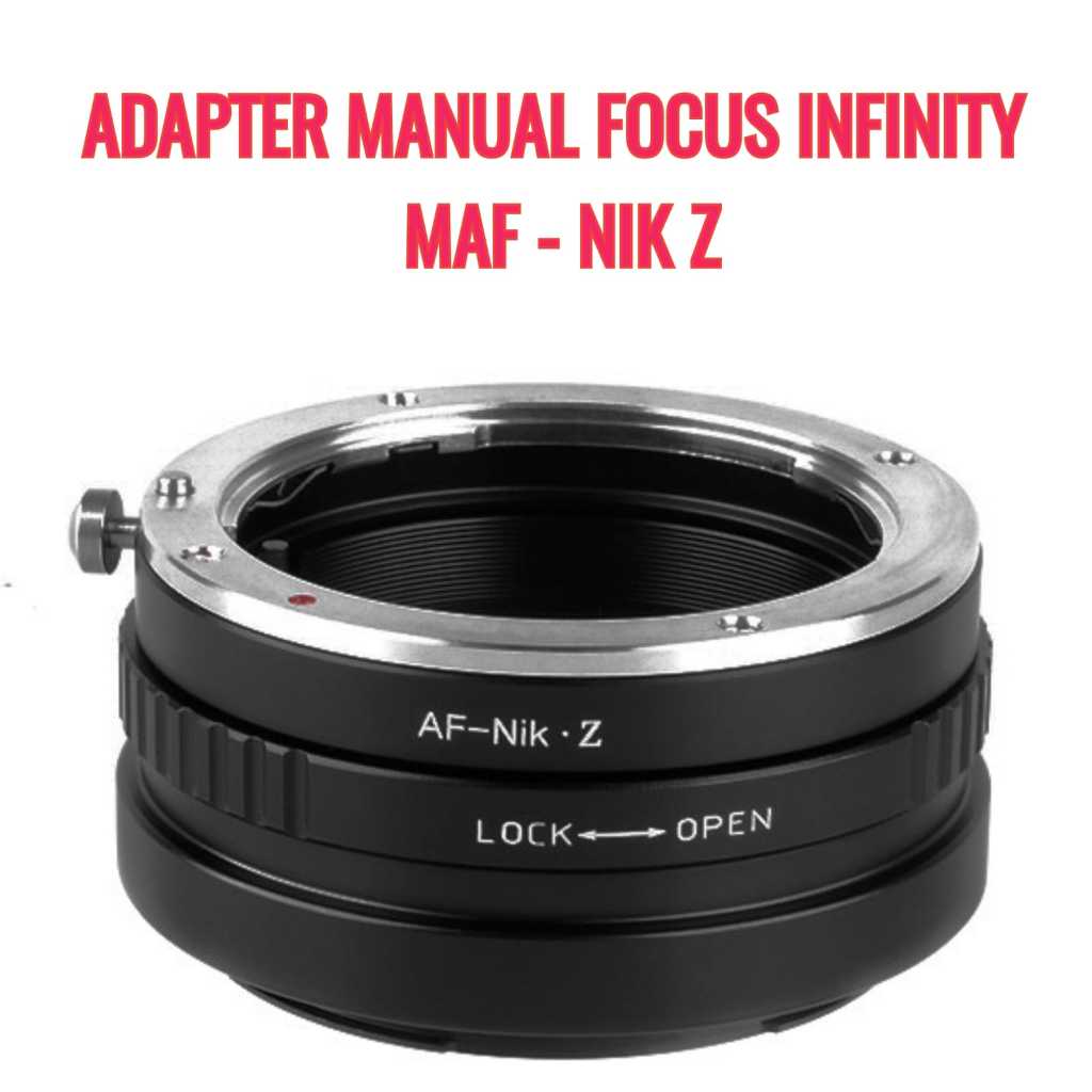 Lens Adapter | MAF - NIKZ | Lensa Minolta MA AF Mount Lens to Body Camera Nikon Z mount z5 Z6 Z7 Z8 