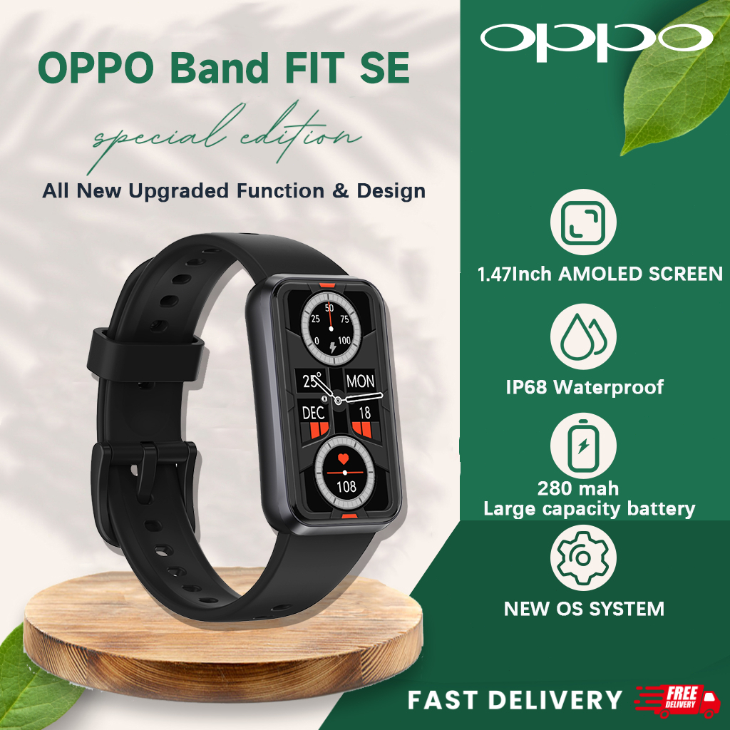 Official OPPO Band FIT SE Smart Band Bluetooth for IOS & Android Amoled Segel Dan Garansi Resmi Orig