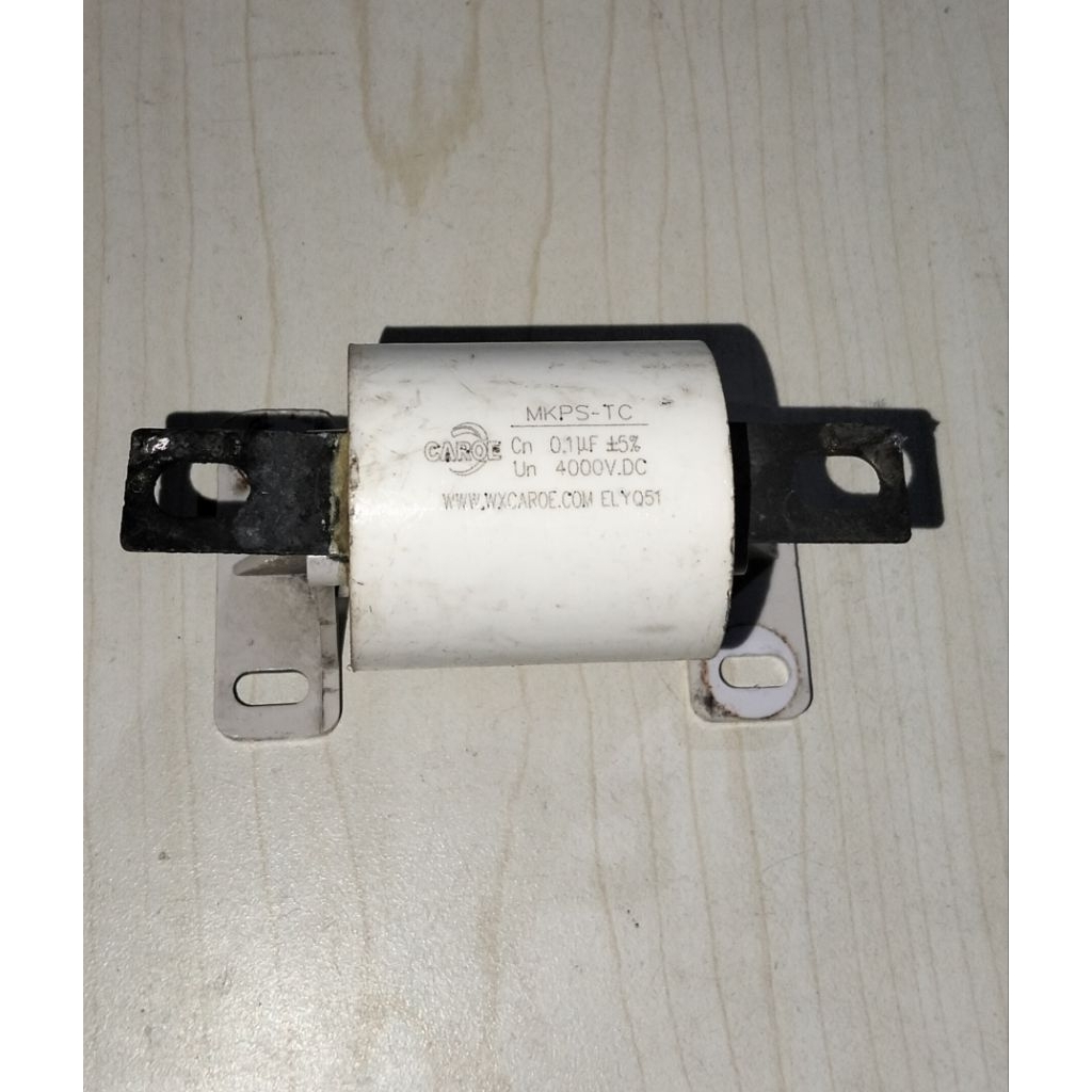 KAPASITOR MKPS-TC Cn 0.1UF+5% Un 4000V.DC BEKAS