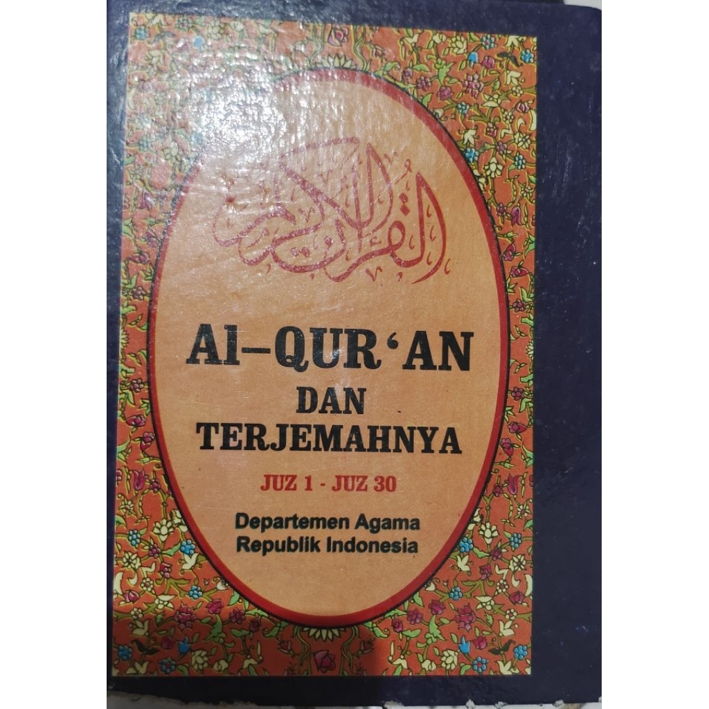 BUKU AL QUR'AN DAN TERJEMAHAN JUZ 1-JUZ 30 BEKAS ORIGINAL