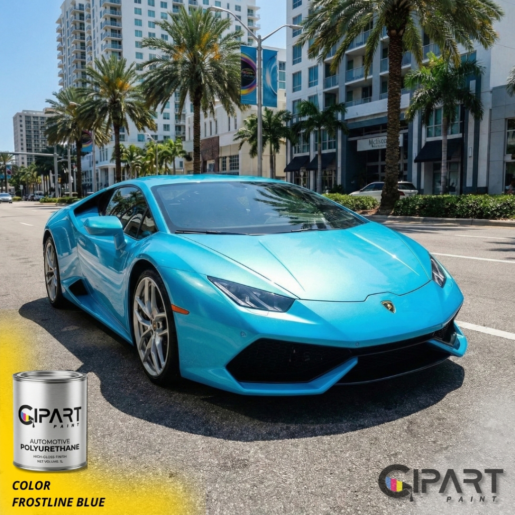 Cat Mobil & Motor CIPART PAINT - FROSTLINE BLUE Effect Series Biru Muda Es Cyan Metalik Pearl PU Pre