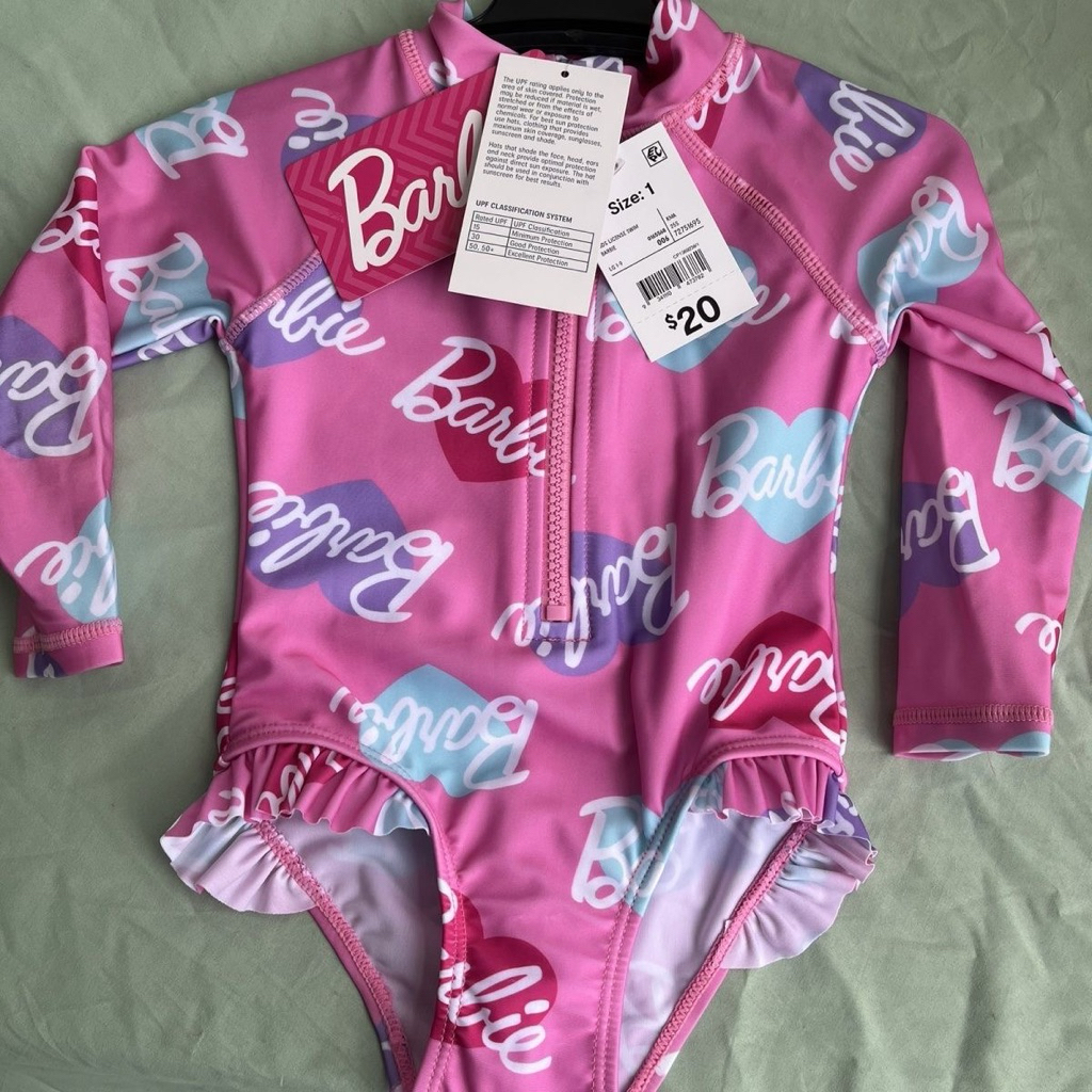 Baju Renang Anak Barbie Pink