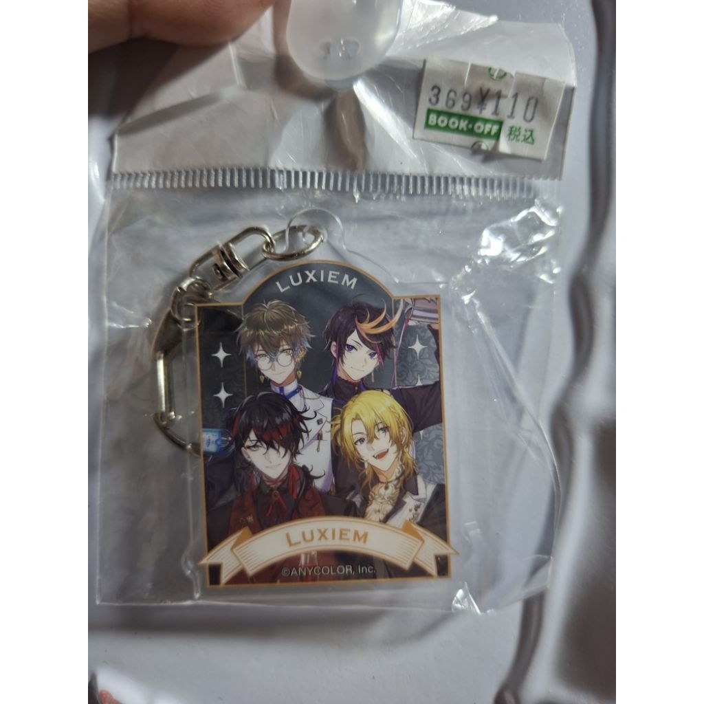 merch anime nijisanji show by rock keychain stande akrilik rubber akuma shitsuji to kuroi neko