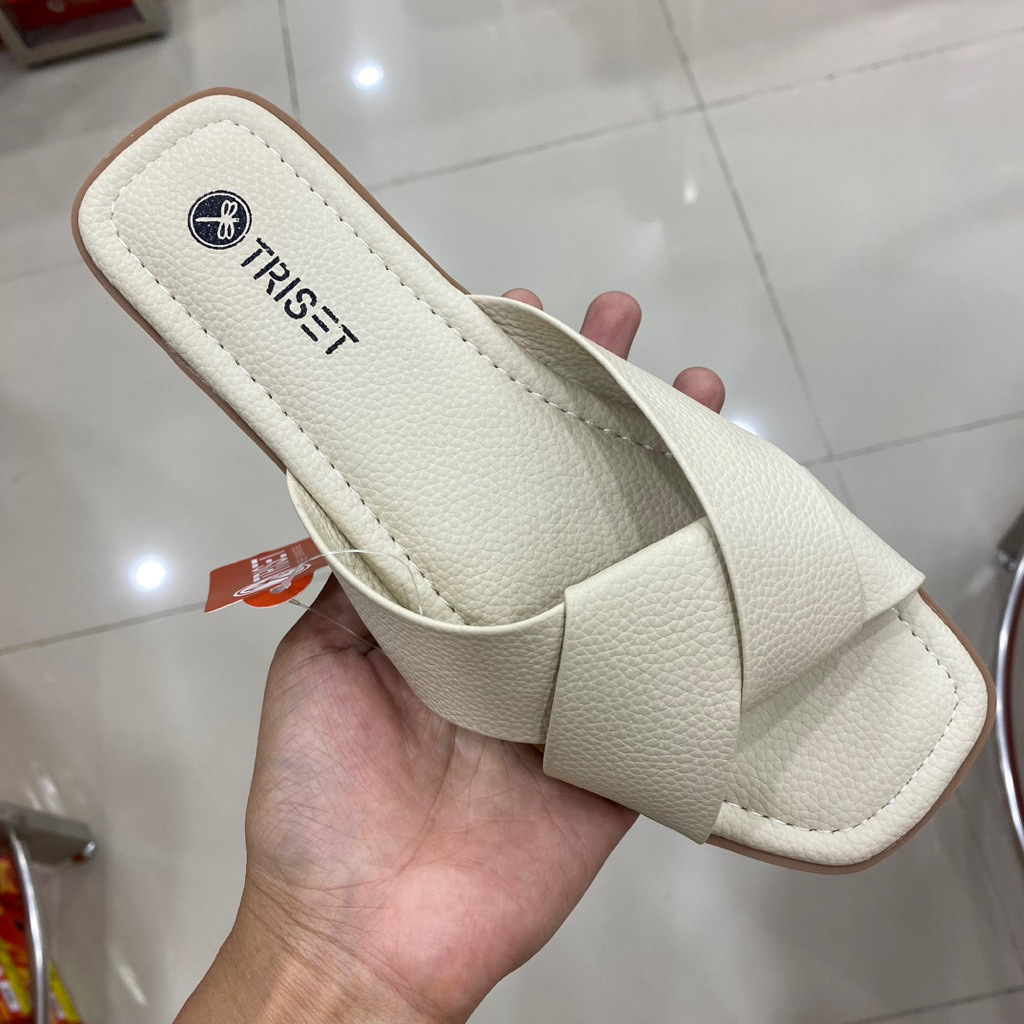TRISET SANDAL WANITA TEPLEK BAHAN KULIT TERBARU ORIGINAL MATAHARI
