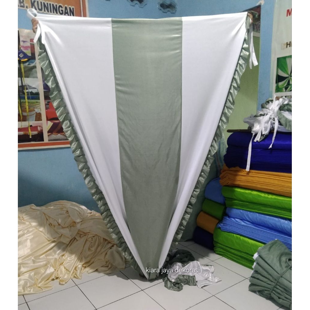 Tirai Tiang Tenda | Dekorasi Tiang Tenda | Tirai Tiang Dekorasi [costum warna]