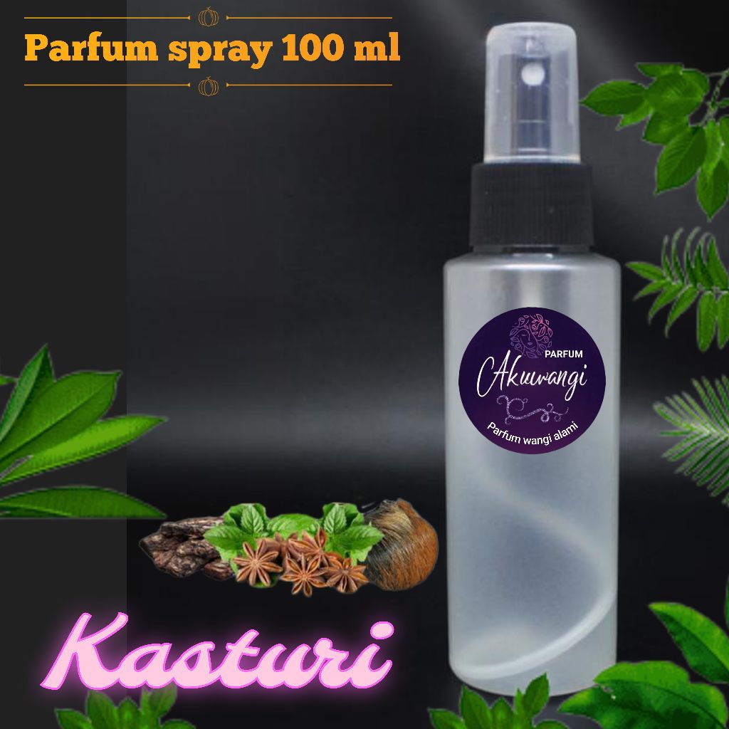 AKUWANGI PARFUM KASTURI - Parfum spray 100 ml wangi Kasturi putih