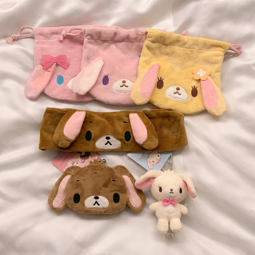 Sugarbunnies Gacha Pouch Plush Original Sanrio | Various Trinkets Headband