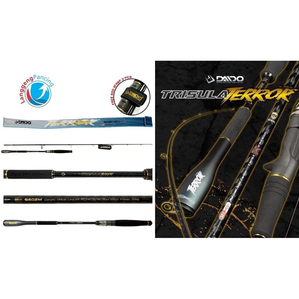 Joran Pancing Daido Trisula Terror Spinning - Carbon Solid, Fuji Alconite, 180cm