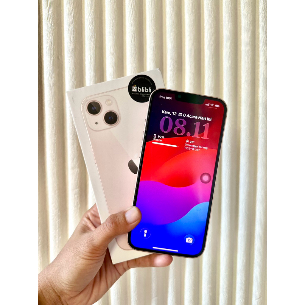 iphone 13 256GB ibox warna pink