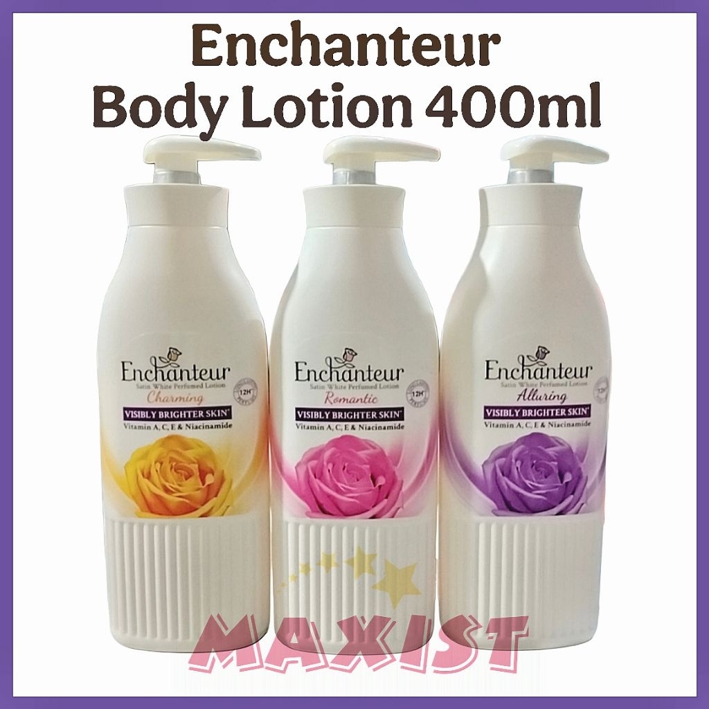Enchanteur Perfumed Body Lotion 400ml / 200ml Bedak Enchanteur 100gr / Bedak Enchanteur 200gr / Beda