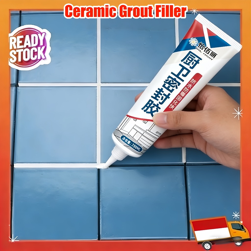 Lem sealant nat keramik super kuat kamar mandi anti bocor  putih cairan nat keramik sealant silicone