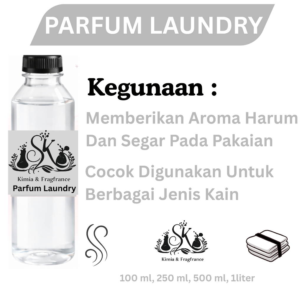 Parfum Laundry 1 liter / Pewangi Laundry 1liter / Pengharum laundry / Pewangi pakaian / Parfum pakai