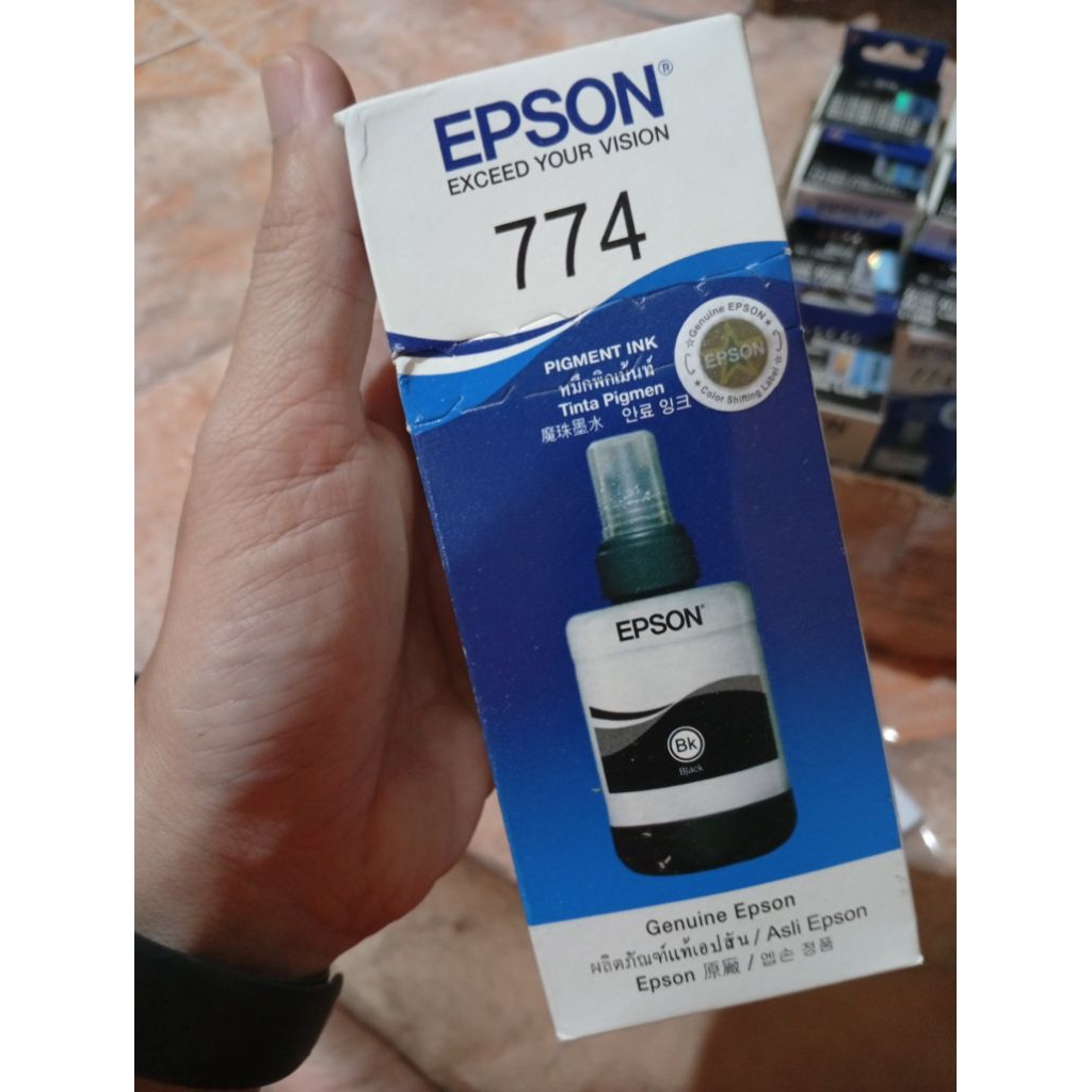 Tinta Printer Support Epson 774 Hitam Untuk Tipe Printer L605 M100 M200 M105 M205