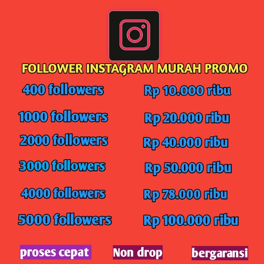 instagram followers permanen tambah pengikut Instagram