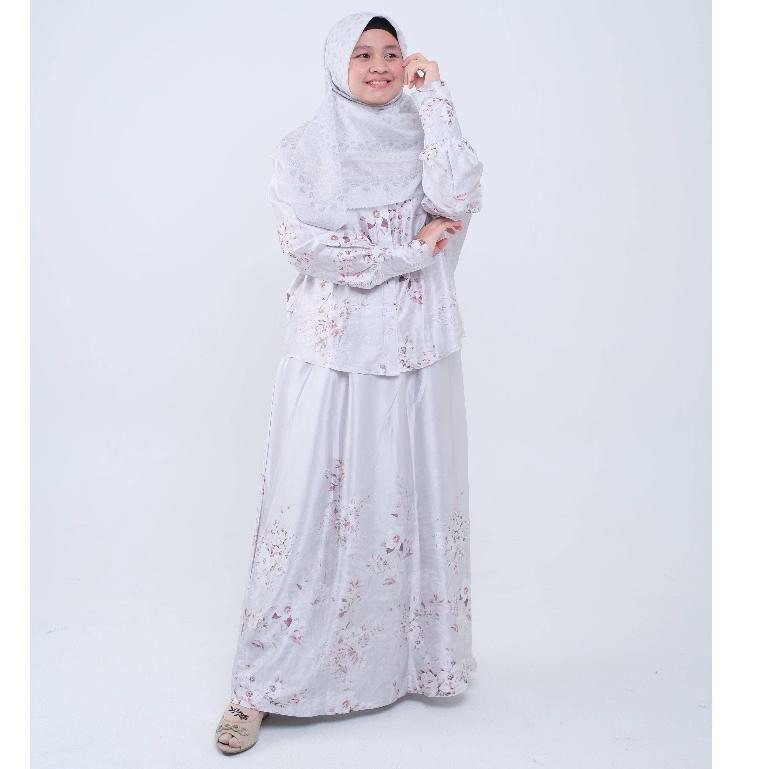 PREMIUM One Set Armani Silk Floral Edition - Setelan Kemeja Rok Motif Luxury | Setelan Wanita Armani