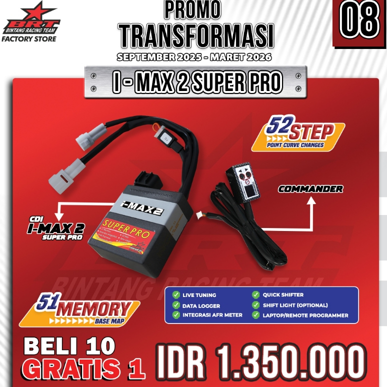 PROMO IMAX 2 - SUPER PRO PLUS COMMANDER BRT