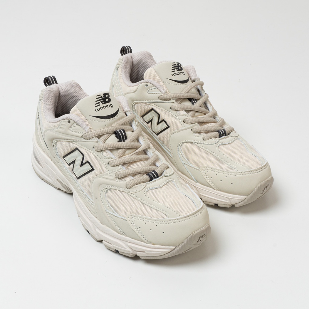 NB530 Beige Ivory Sepatu Sneakers Casual Retro Lifestyle Sneakers
