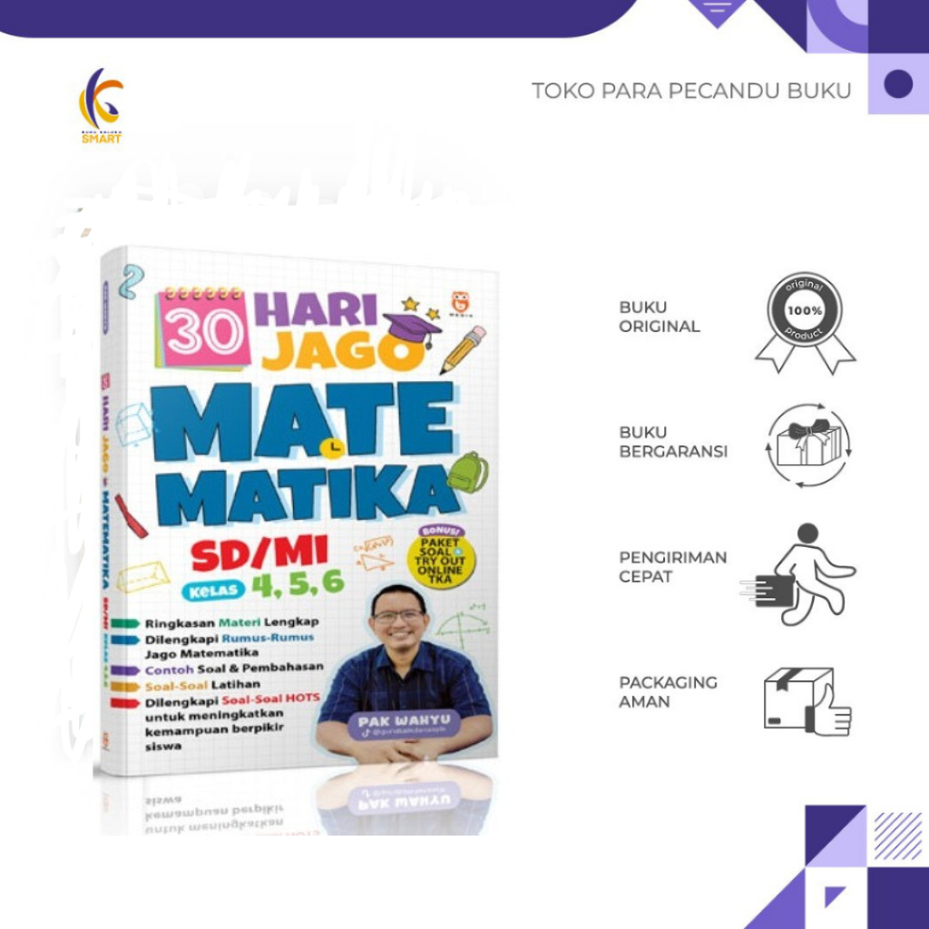 30 Hari Jago Matematika SD/MI Kelas 4,5,6 - Pak Wahyu - Bmedia - Kaluku Smart