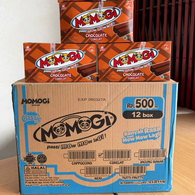 [New] Momogi Coklat 1 karton 1 Dus 1 Kardus