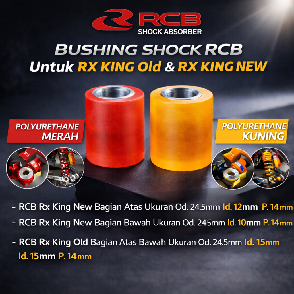 Bushing Shock RCB RX KING Old RX KING NEW Polyurethane