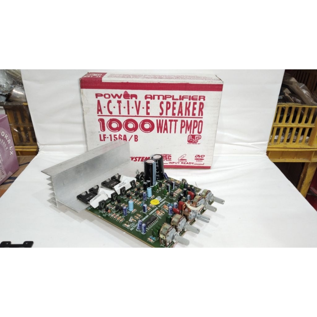 Power Amplifier Aktif Speaker 1000 Watt PMPO LF-156A/B Sistem DVD Input Ready untuk Kualitas Suara T