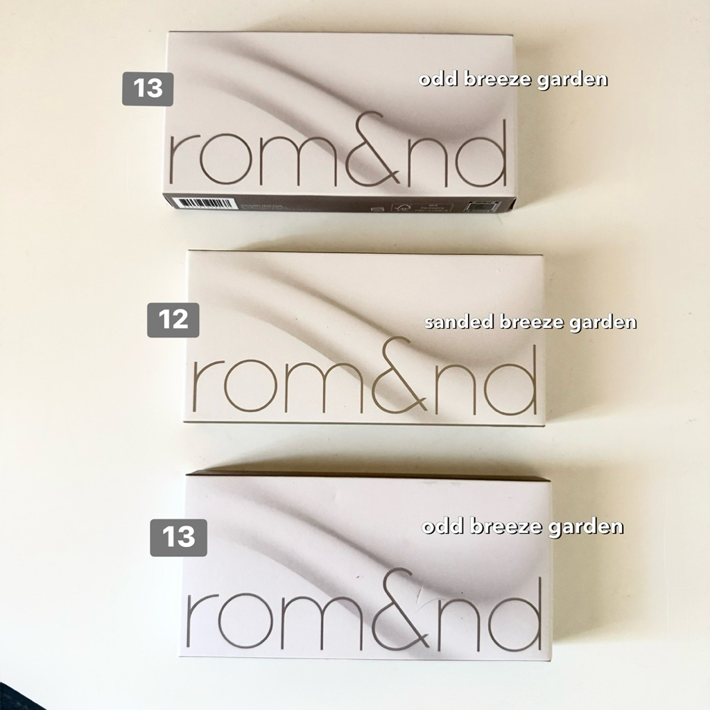 [READYSTOCK] NEW Romand Better Than Palette Eyeshadow - Shade 12 & 13 breeze garden 8.3g