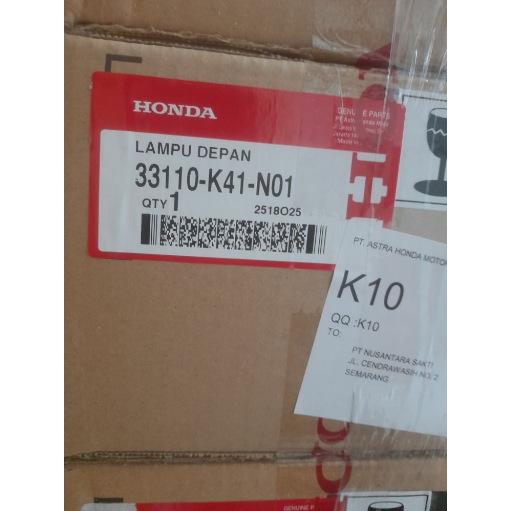 Headlight Honda Reflektor lampu Depan Supra X 125 FI Original Ahm Honda