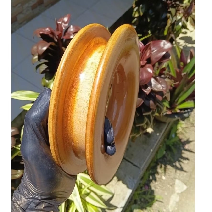 Gulungan senar serbaguna ukuran 20 cm/ gulungan senar pancing / gulungan layangan / puyen kayu