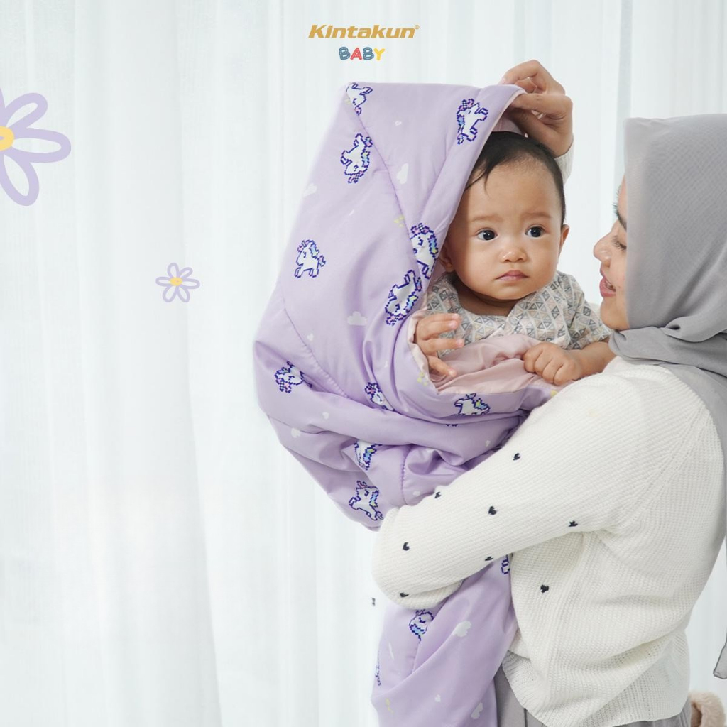 [KINTAKUN BABY] Selimut Bayi Newborn Lembut Selimut Bayi Topi Hoodie Blanket Baby Tebal Halus 75 x 7