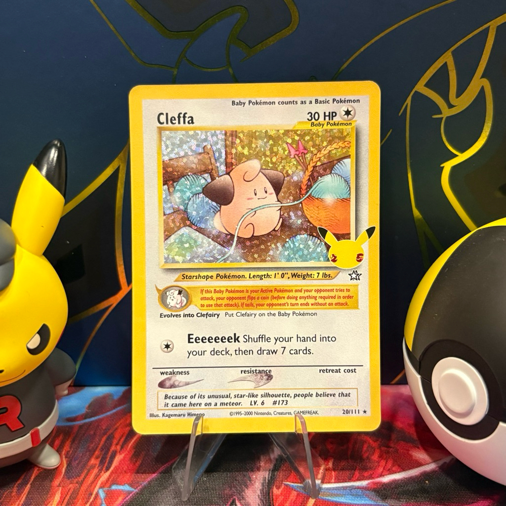 Cleffa 20/111 ENG - Holo Rare Classic - 25th Celebrations - Pokemon TCG