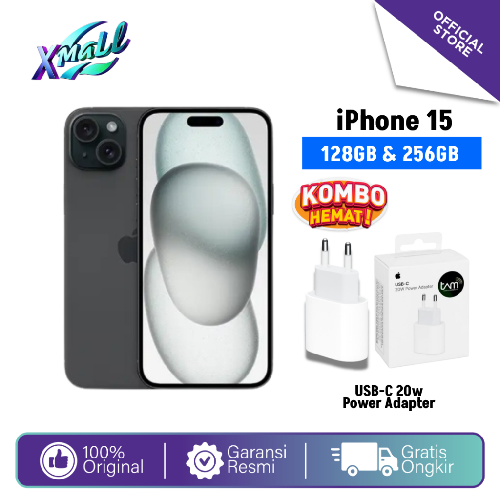 iPhone 15 128GB A16 Bionic Garansi Resmi iPhone@ 15