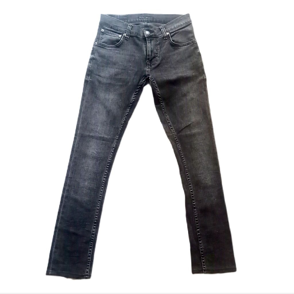 Celana jeans denim nudie tight terry fade to grey original