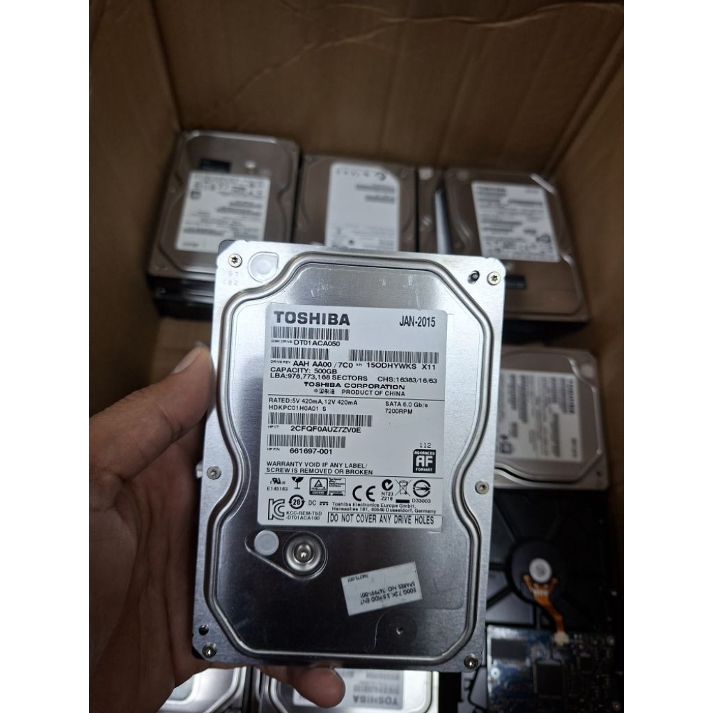 Hardisk 500GB PC second Sentinel 100%