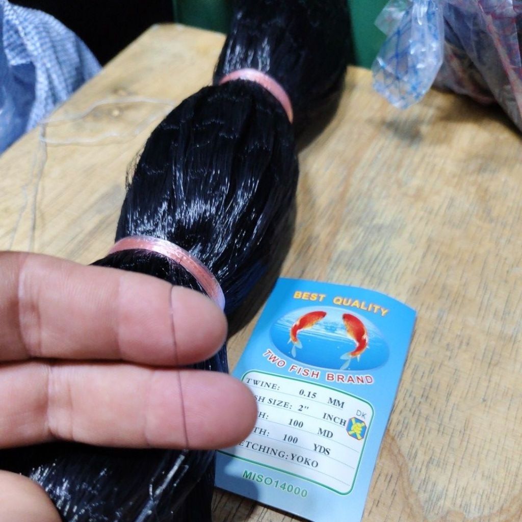 015 jaring burung hitam 2 inch tinggi 5 meter 100/100 yds jaring saja
