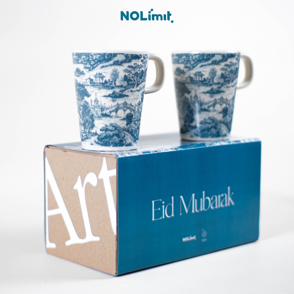 NOLIMIT HAMPERS MUG V AZURE SERIES MUG KERAMIK MUG UNIK SABLON PREMIUM CANGKIR KOPI GELAS SOUVENIR E