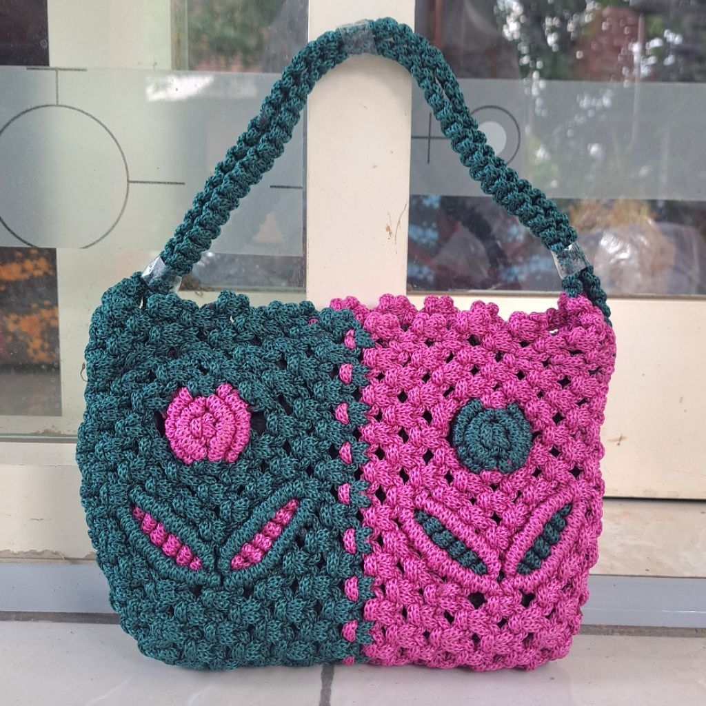 Dompet Rajut Talikur / Dompet Jinjing Talikur / Dompet HP Talikur / Tas Rajut Jinjing Mini