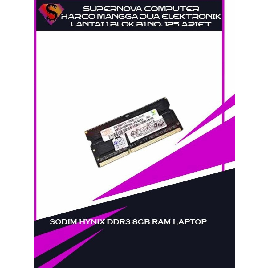 SODIM HYNIX ,kingstoon DDR3 8GB RAM LAPTOP