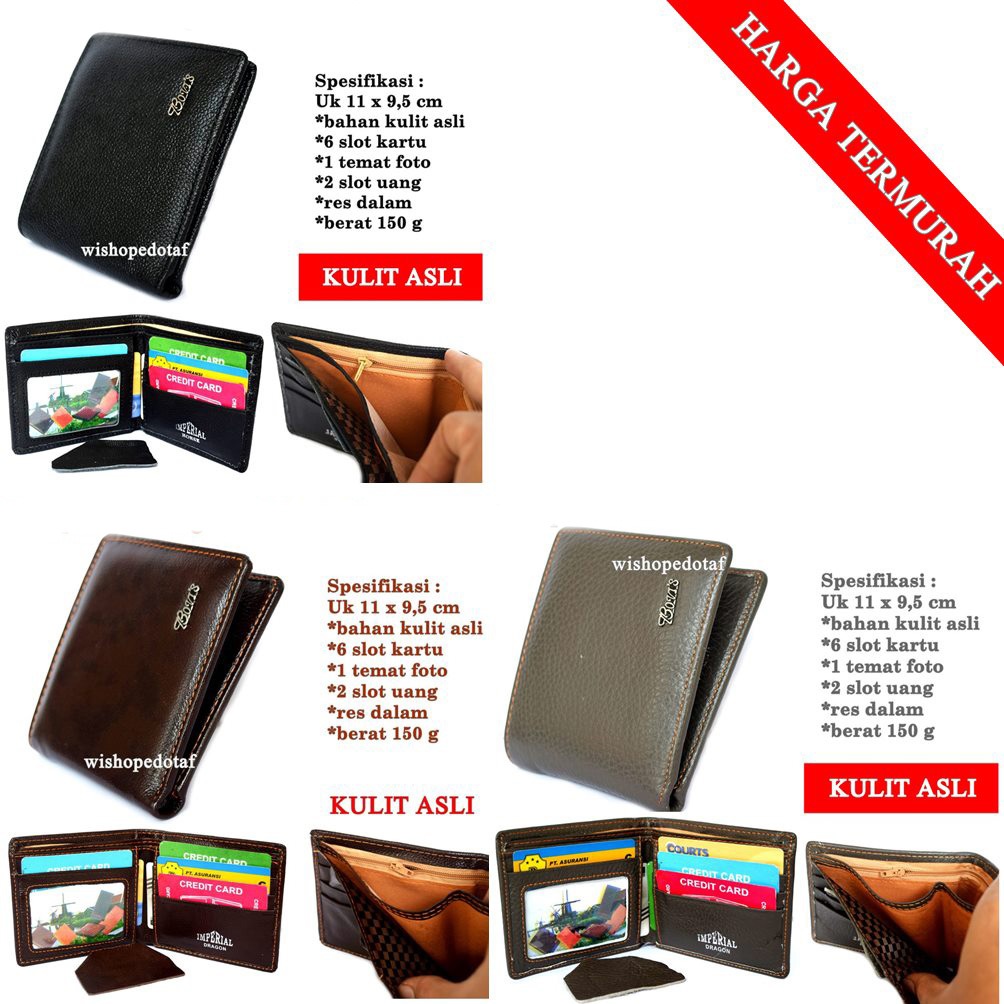 Dompet Pria Kulit Asli Drag Bovis