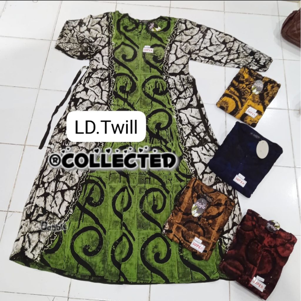 Gamis Twill Bahan Rayon Ld 115 Pb 130