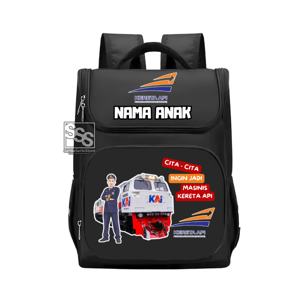 TAS RANSEL ANAK KERETA API / Tas Kereta Api Tas Railfans Kereta Api Indonesia Ransel Anak Tas Anak K