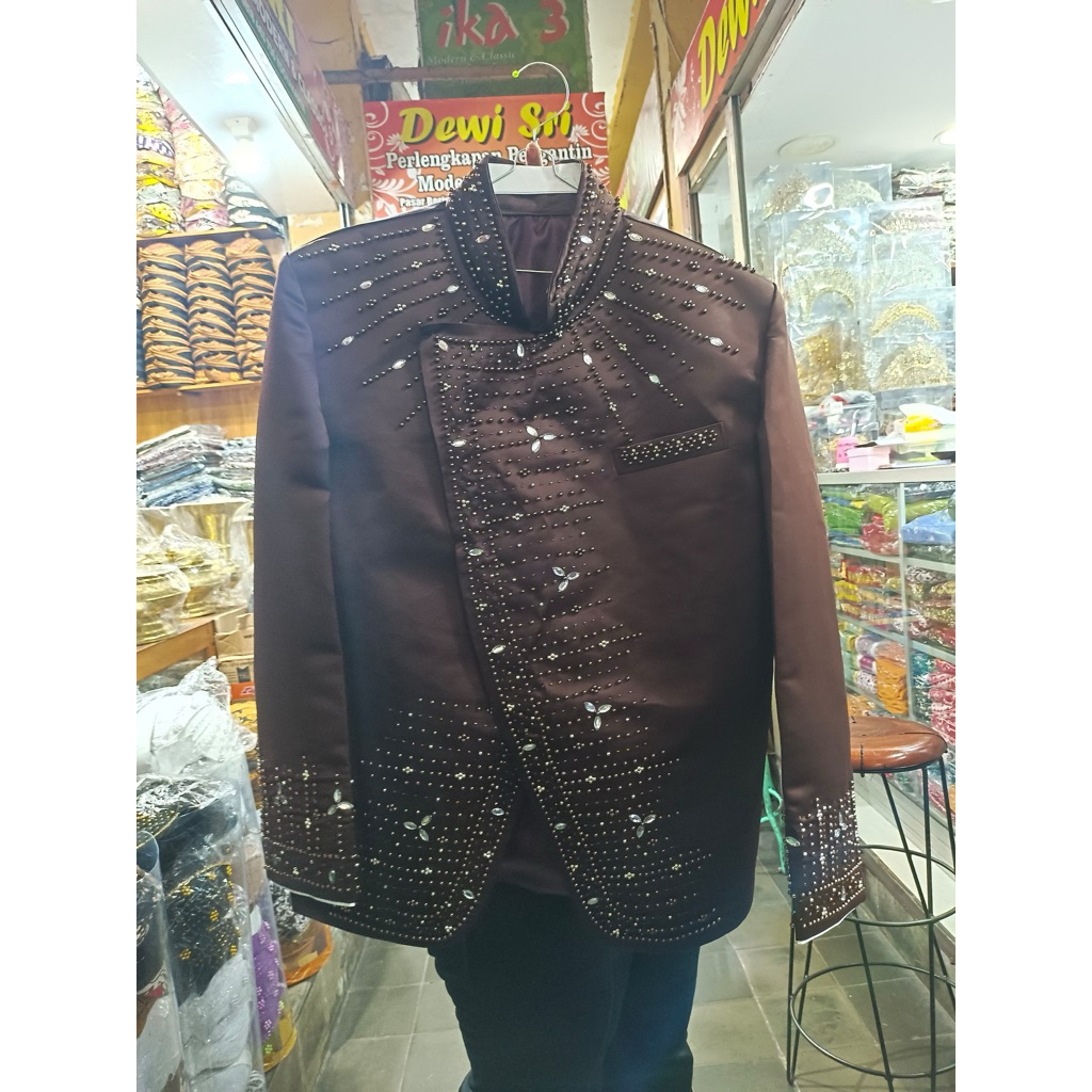 Beskap solo manten  mahogani/Beskap Mahogany