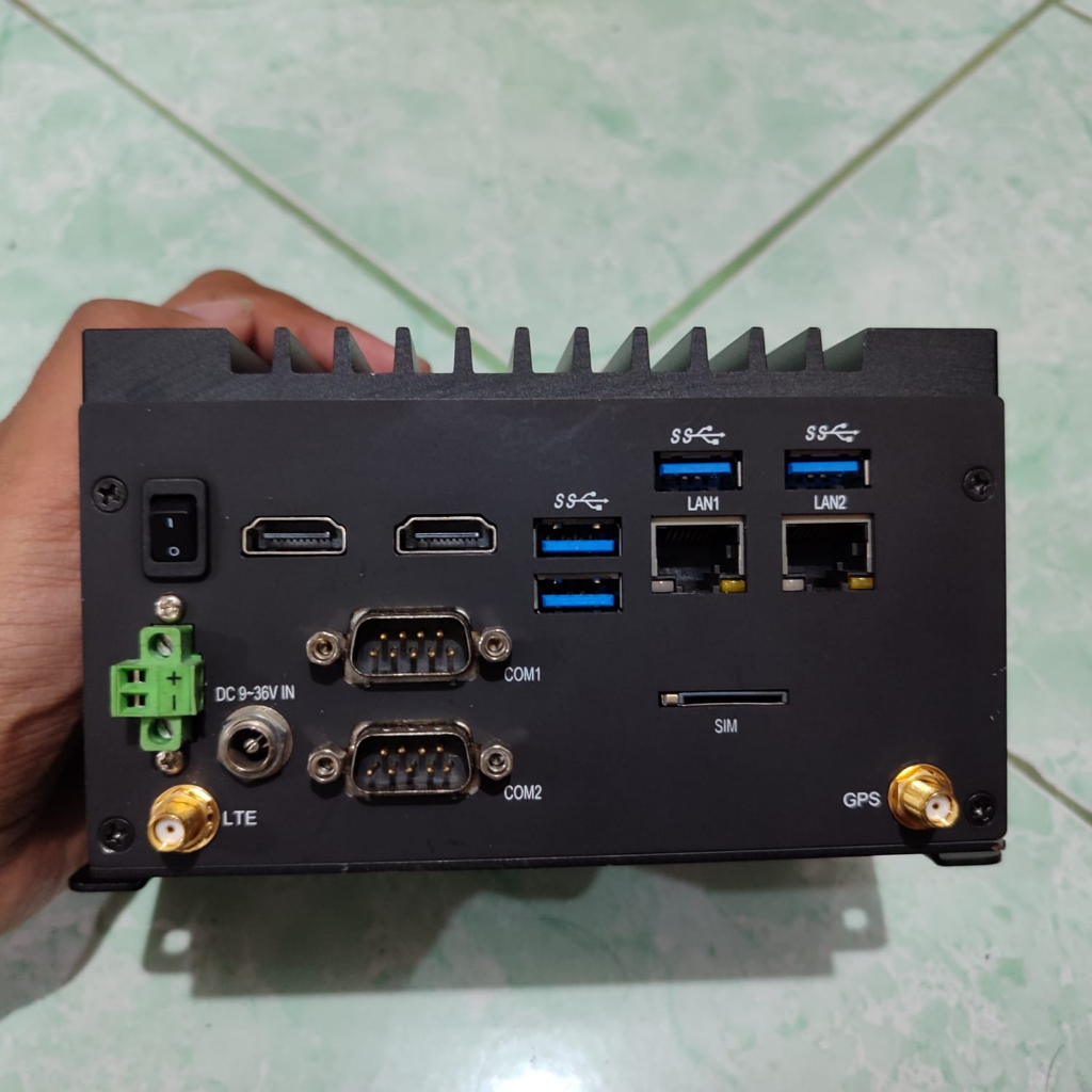 Embedded PC IOT Object Detection Mini Homelab Intel Atom Dual LAN Industrial