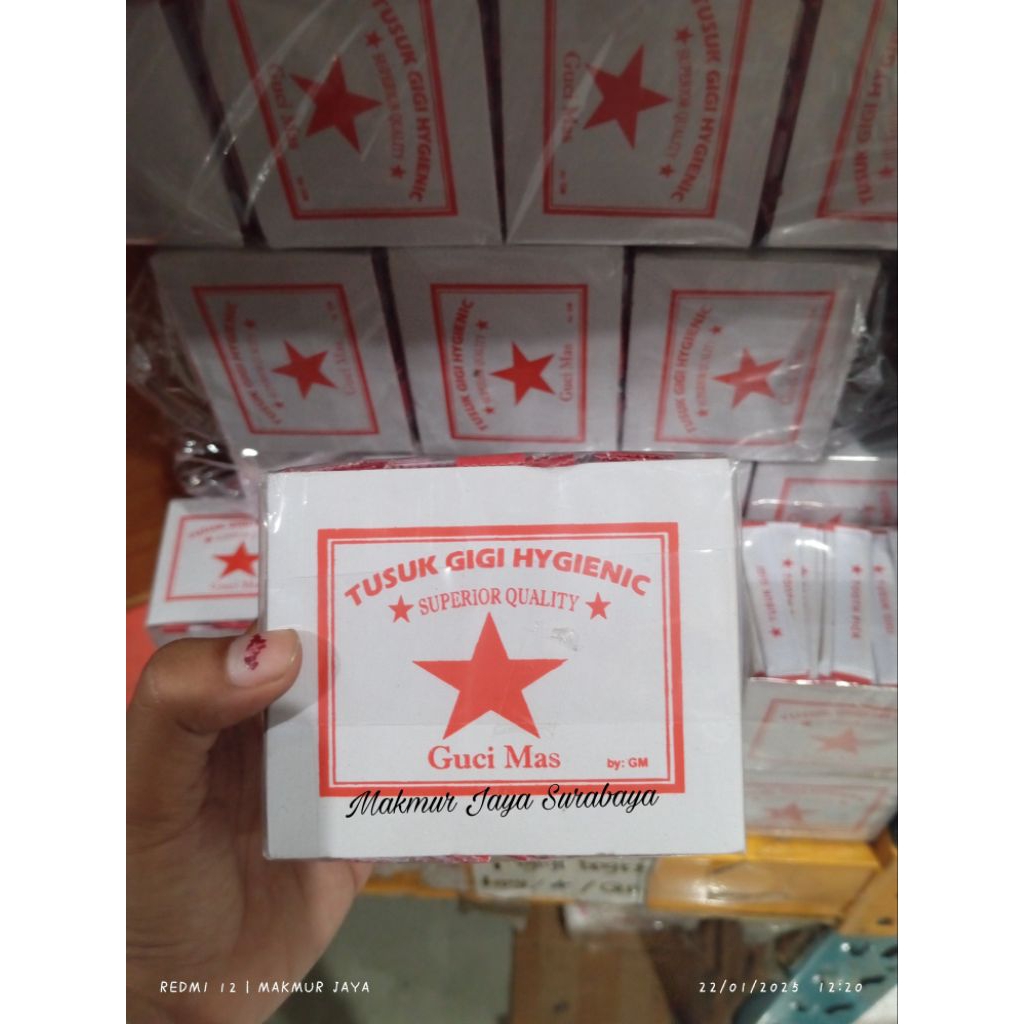 (500 pcs) Tusuk Gigi Steril Bungkus Kertas/Tusuk Gigi Bungkus Kertas