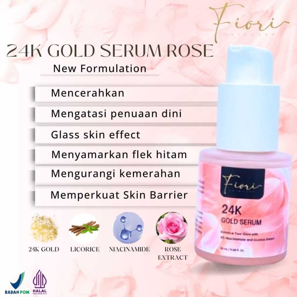 FIORI SERUM 24K GOLD ROSE PREMIUM