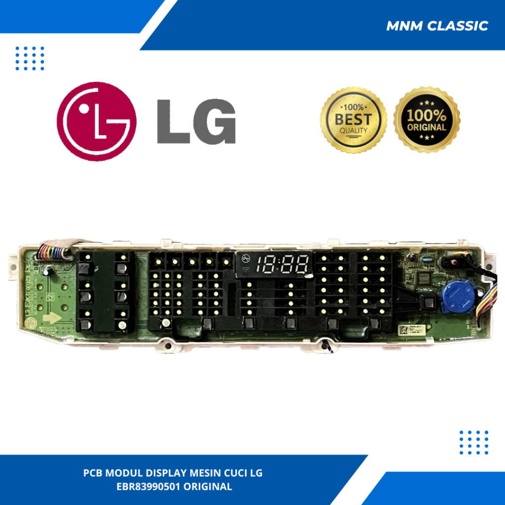 PCB MODUL DISPLAY MESIN CUCI LG T2112VSSAV EBR83990501 ORIGINAL