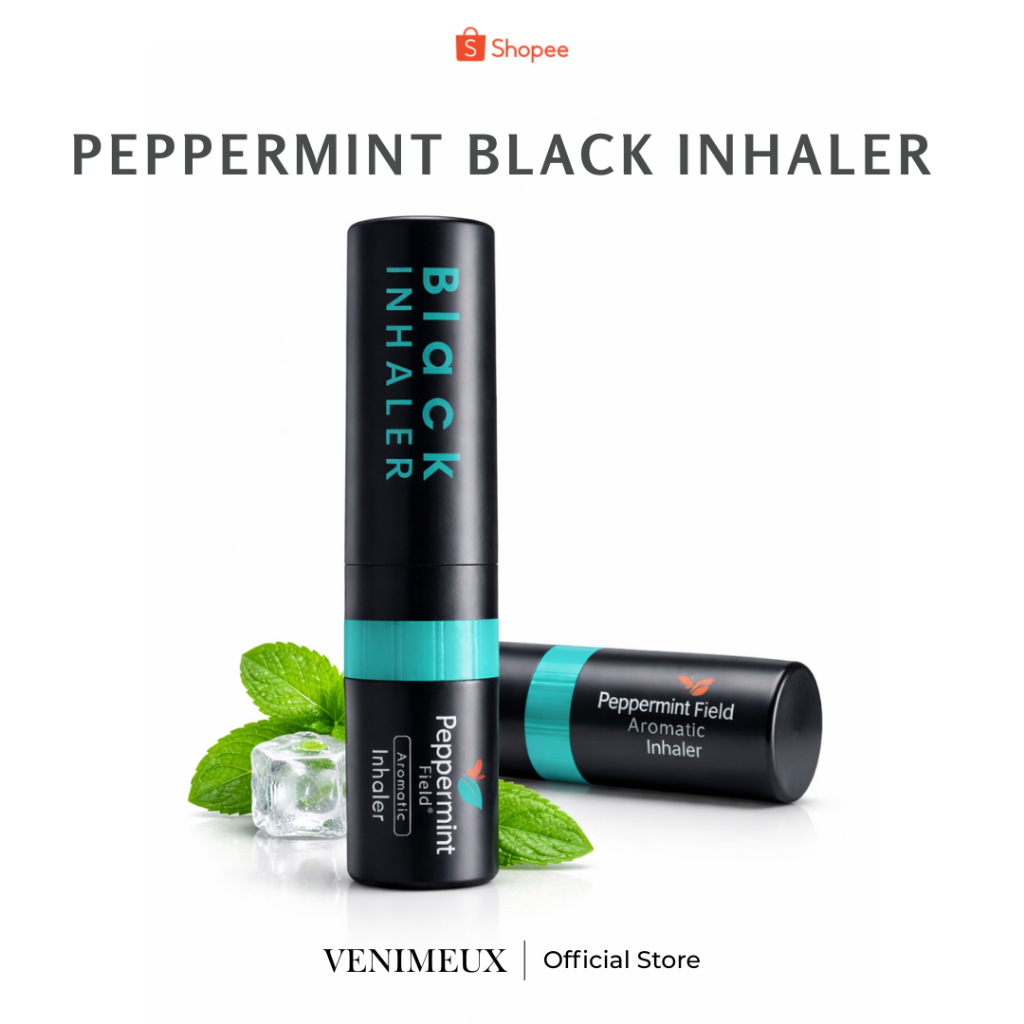 Aroma Peppermint Kuat Inhaler Peppermint Field Black 2ml