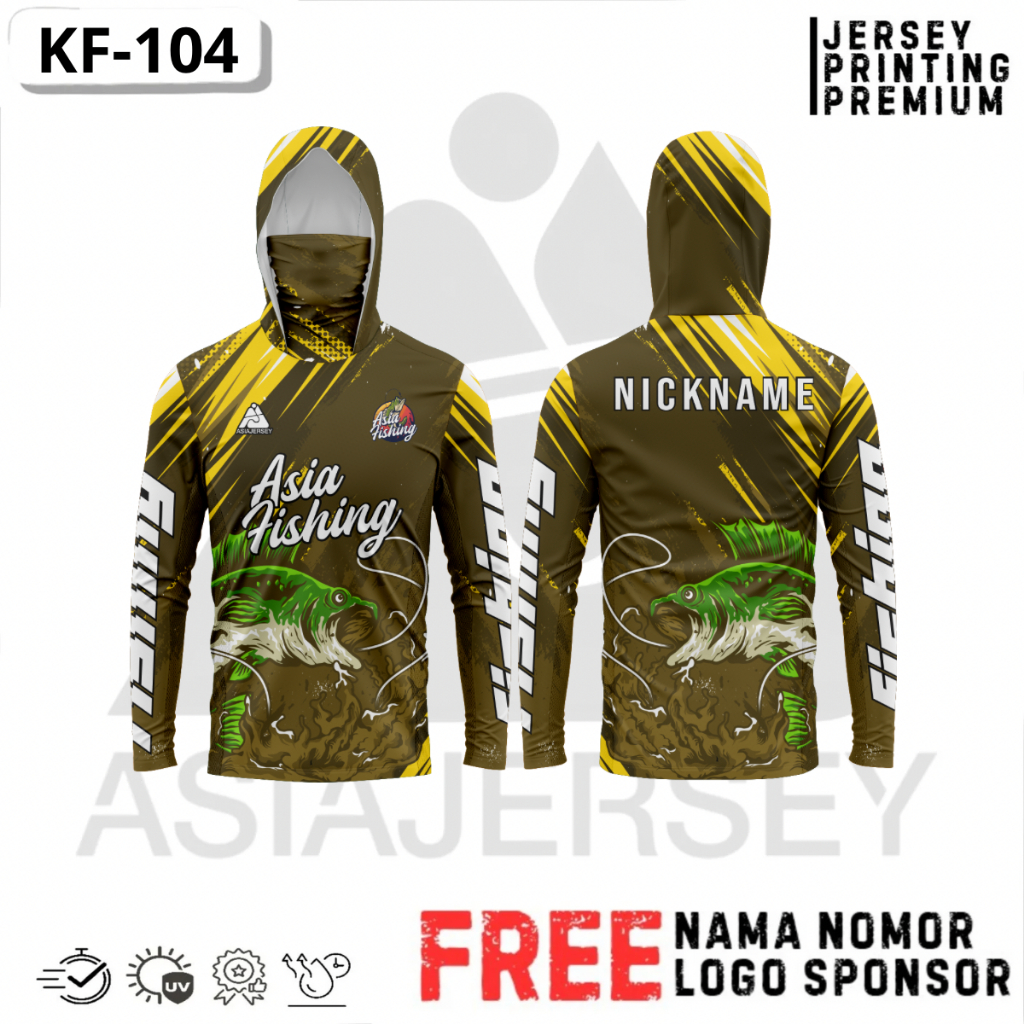 Jersey Mancing Mania Fishing Premium Custome free Nama Logo Sponsor KF-104