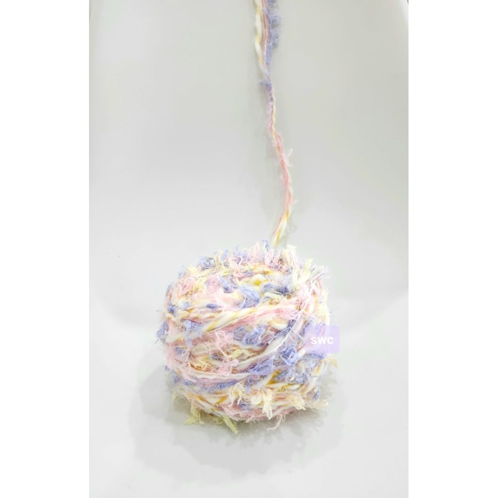 messy yarn/benang rajut lucu/cute yarn/crochet yarn/knitting yarn/benang rajut/eyelash yarn