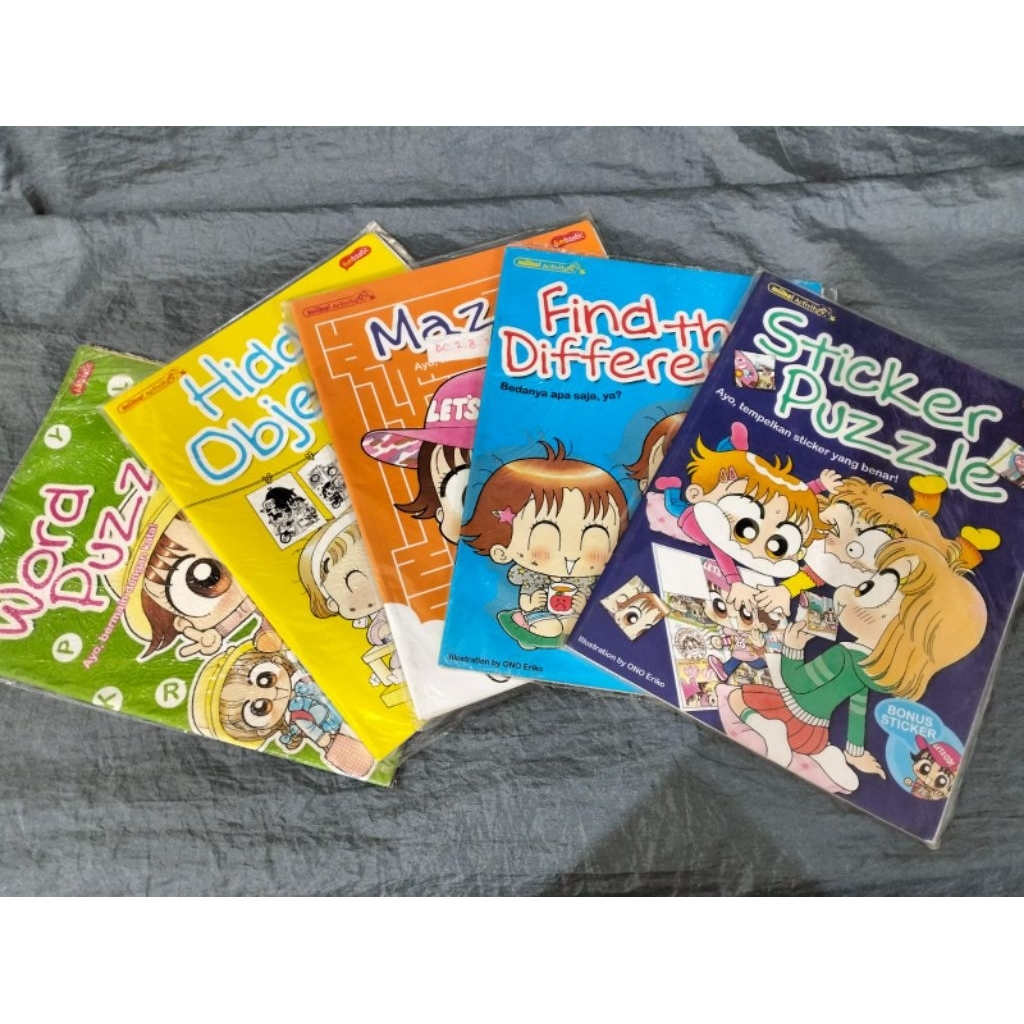 KOMIK BUKU FISIK HARD COPY BARU SEGEL MIIKO ACTIVITY 5 SET BUNDLE INDONESIA