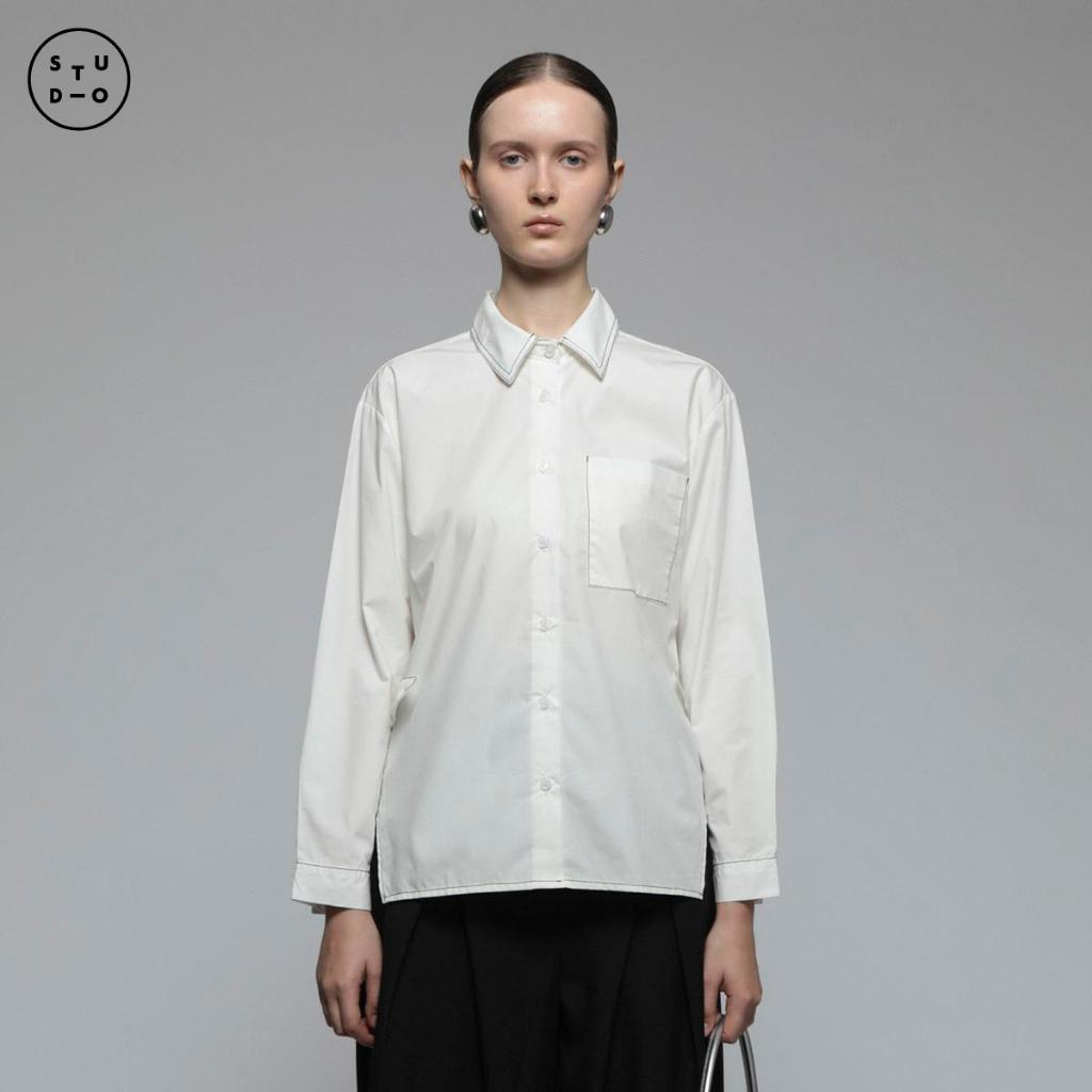 COTTONINK Studio - Atasan Kemeja Wanita Perse #StudioEssentials